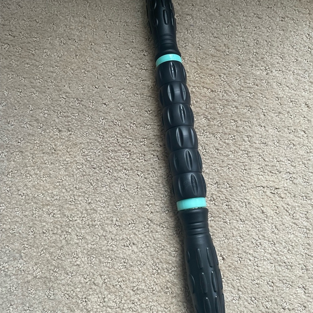 Black and Teal Massage Roller